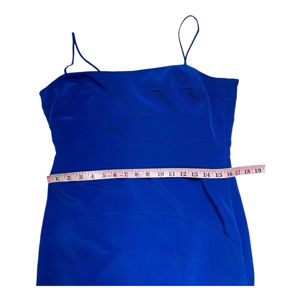 FRASCARA Wedding Spaghetti Straps Royal Blue Lined Maxi Dress Size 12 - Picture 14 of 16
